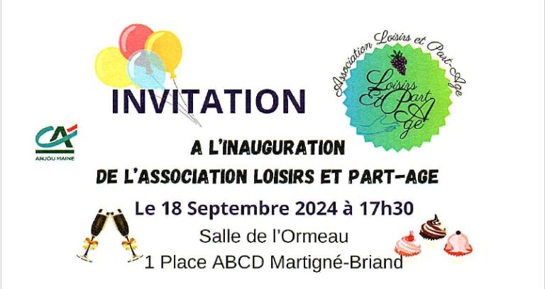 Inauguration du nouveau nom de l’association Loisirs et Part-age